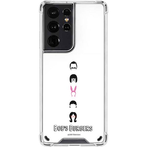 Bobs Burgers Silhouette Galaxy S21 Ultra 5G Clear Case
